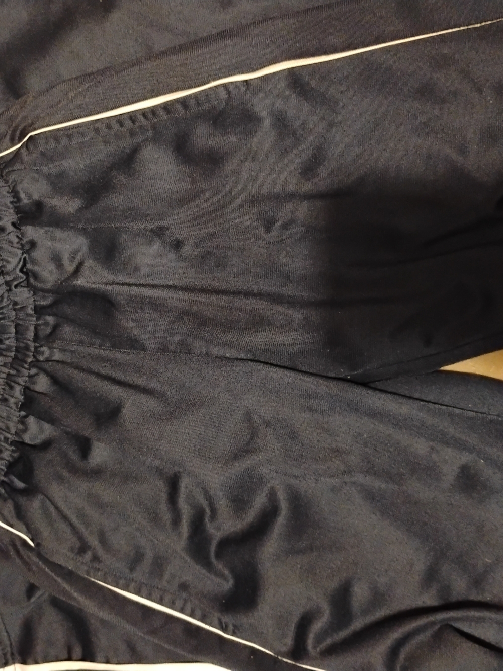 Kids Black Jogger Sweatpants with Contrast Piping